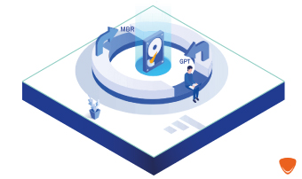 Convertir rápidamente entre tipos de discos