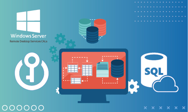 Windows Server 2019 RDS - User CALs Datos SQL Azul