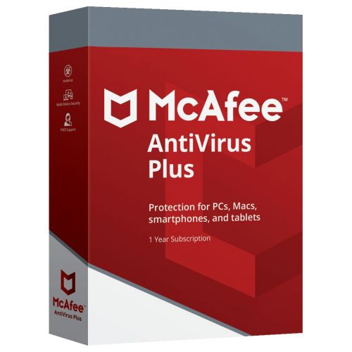 Mcafee Antivirus Plus 2024-2025, Runtime: 1 año, Device: 5 Devices, image 